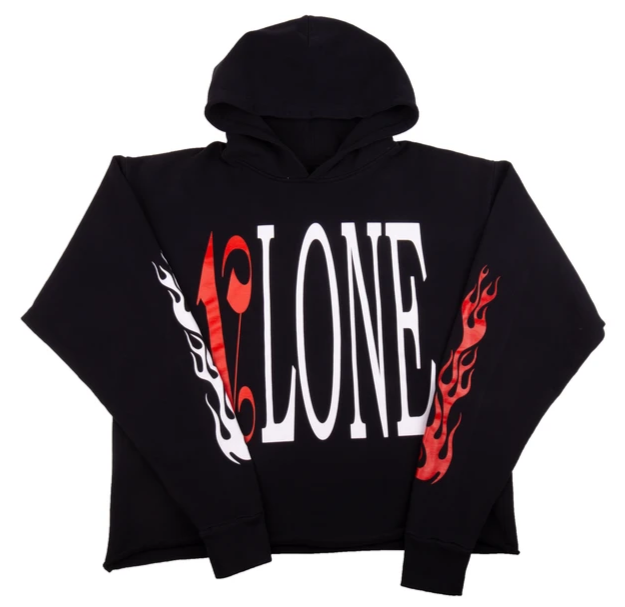 Ships Same Day Vlone Palm Angels Red Black Hoodie Size XL